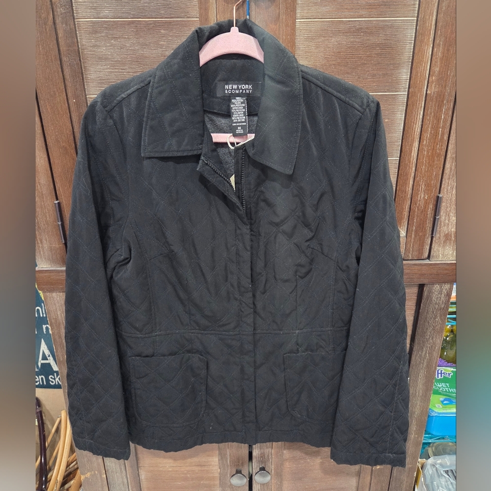 New York & Company Women's Black Jacket Size Medium